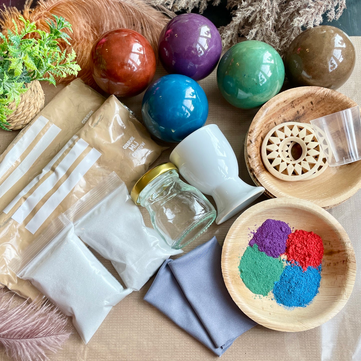 Dorodango Noriko Kit | Make 2 Dorodango | Complete Polishing Set